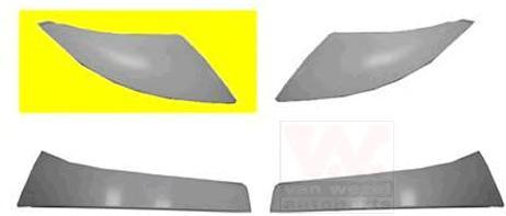 Ресничка под фару правая верхняя BOXER 3 